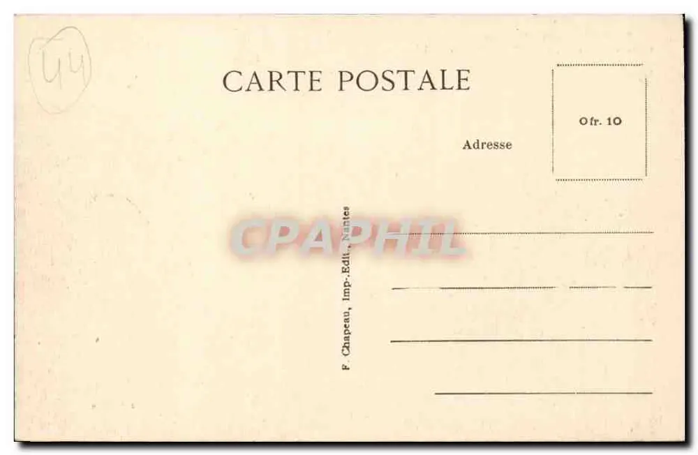 Boulevard Darlu, perto "Splendid Hotel" — La Baule-sur-Mer (Loire-Inf.) — P. Chapeau, Nantes - Verso