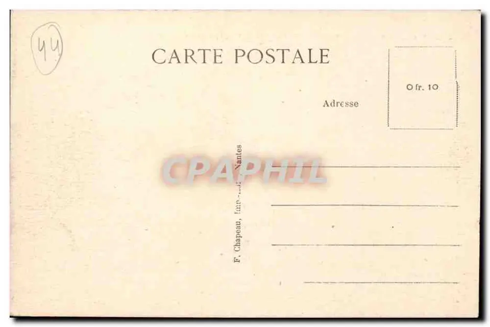 La Baule-sur-Mer (Loire-Inf.) — Blick auf den Strand, vom Meer aus aufgenommen — F. Chapeau, Nantes, n°220 - Rückseite