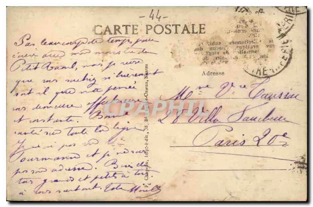 La Baule-sur-Mer (Loire-Inf) — A Entrada da Praia — Editora: 29-30° milhar, n° 1781 - Verso
