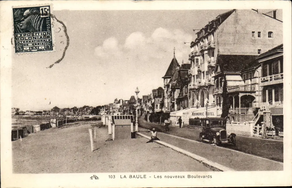 La Baule - Os novos Boulevards — Exposição Colonial Internacional de Paris — n° 103 - Frente