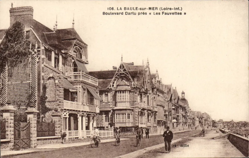 La Baule-sur-Mer (Loire-Inf.) — Boulevard Darlu in der Nähe von « Les Fauvettes » — F. Chapeau, Nantes - Vorderseite