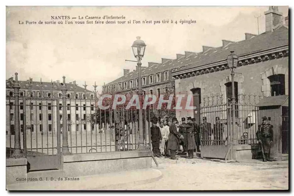NANTES — Die Infanteriekaserne — Sammlung G. I. D., von Nantes - Vorderseite