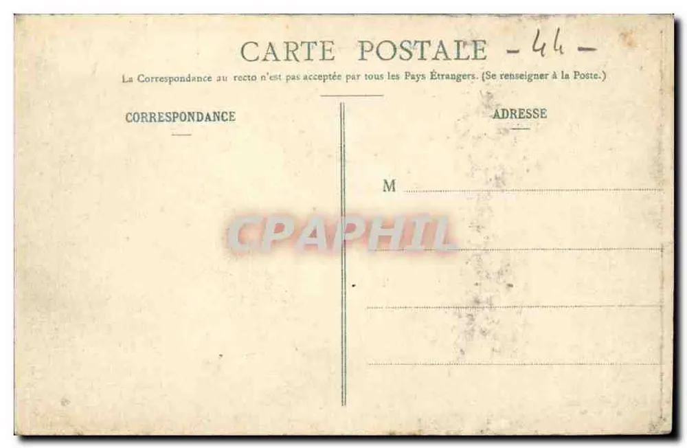 NANTES — Kanal der Herde am Kai Cassard — Verlag Col. T. H. n° 28 - Rückseite