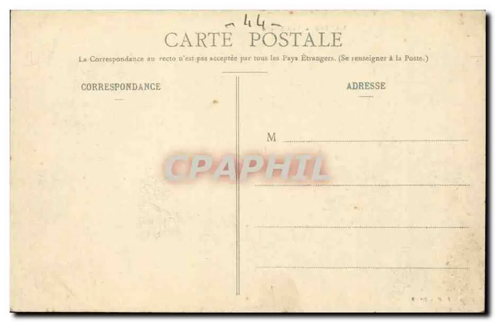 NANTES - O Castelo — Coll. T.H. - N° 69 - Verso