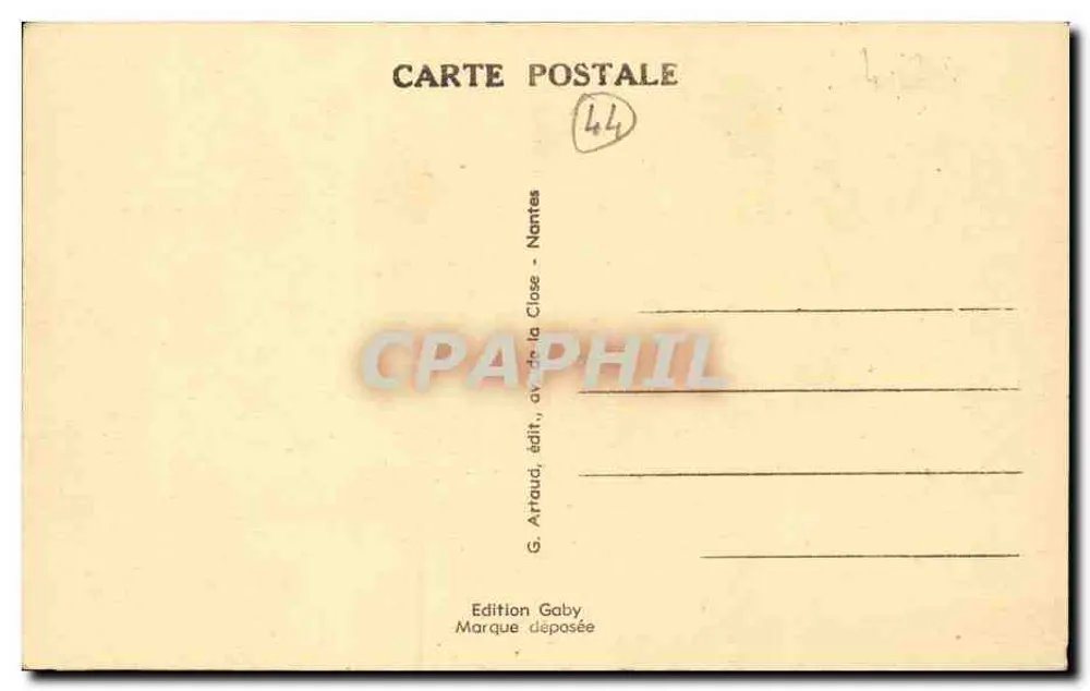 Guérande (Loire-Inf.) — A Moinha do Diabo — Édition Gaby - Verso