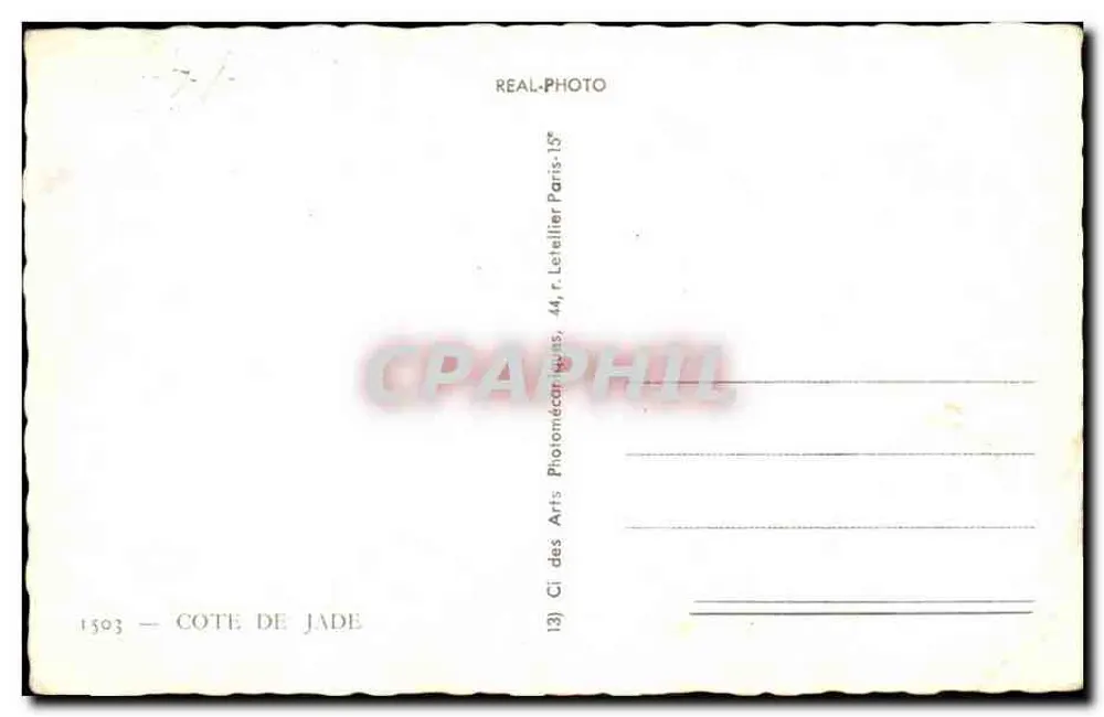 Côte de Jade — Strände und Häfen von Saint-Brevin-l'Œt, Préfailles, Pornic, La Bernerie-en-Retz, Tharon-Plage, Sainte-Marie-sur-Mer — Verlag: Ci des Arts Photomécaniques, Paris - Rückseite