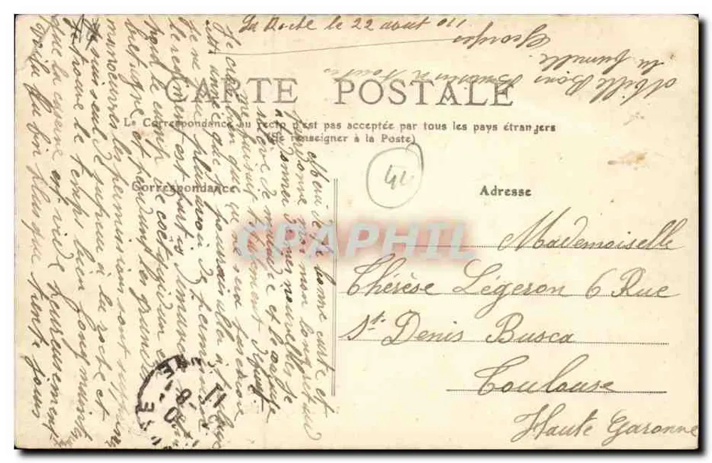 Le Pouliguen — A Hora do Banho — Coleção Fodéré - Verso