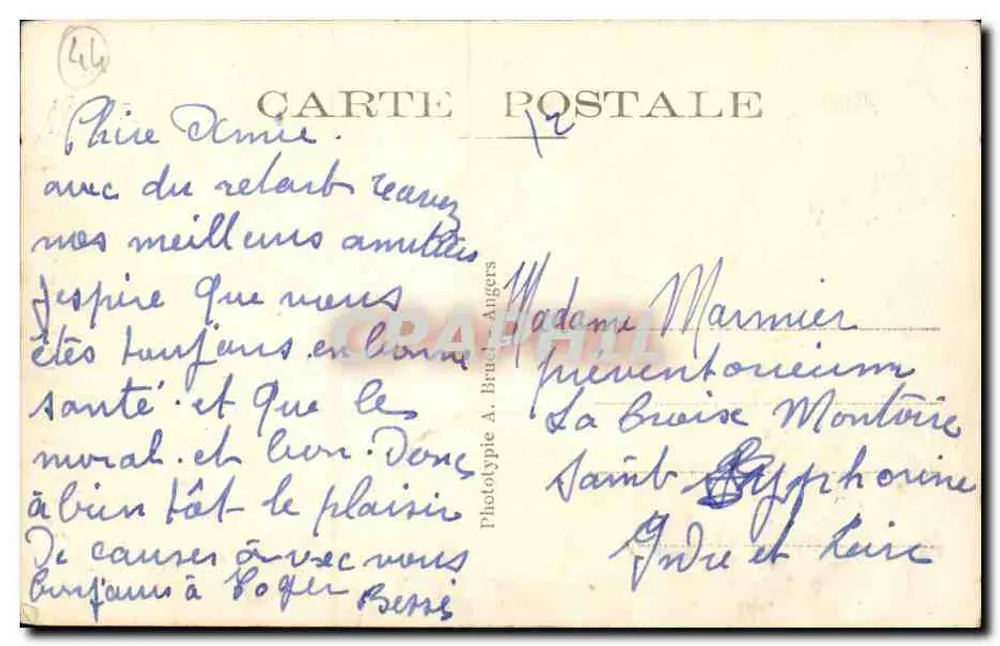 Le Croisic (Loire-Int.) — O Farol da Grande Jetée — A.B. - Verso