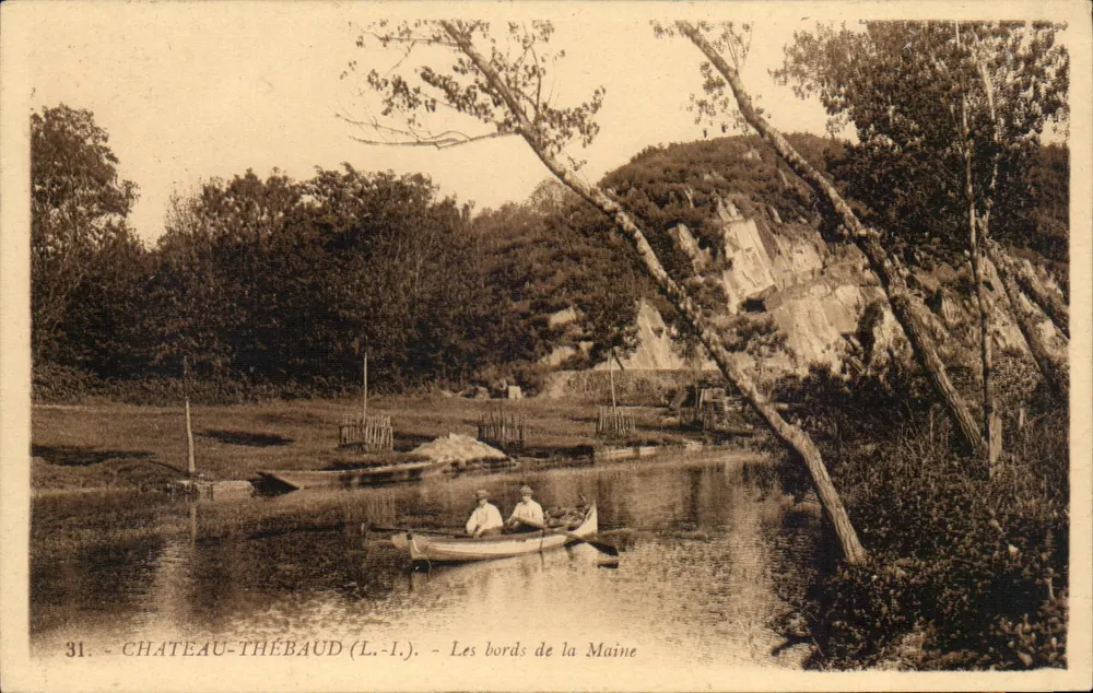 Castelo-Thébaud (Loire-Inférieure) — As margens da Maine — editor L.-I. n°31 - Frente