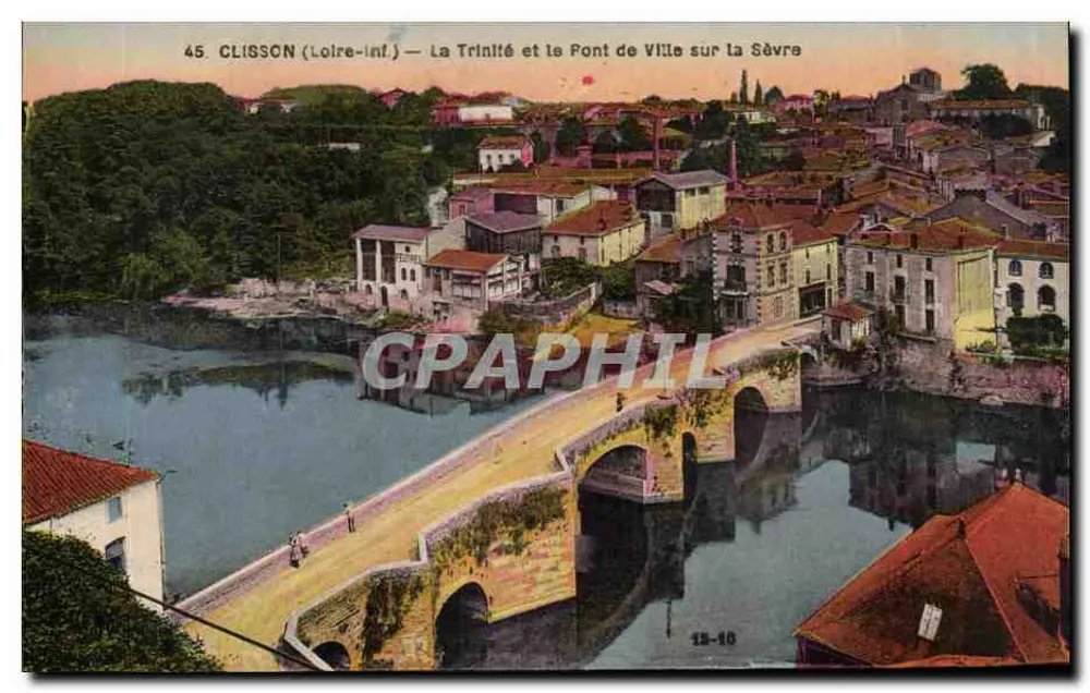 Clisson (Loire-Inf.) — La Trinité und die Brücke von Ville über die Sèvre - Vorderseite