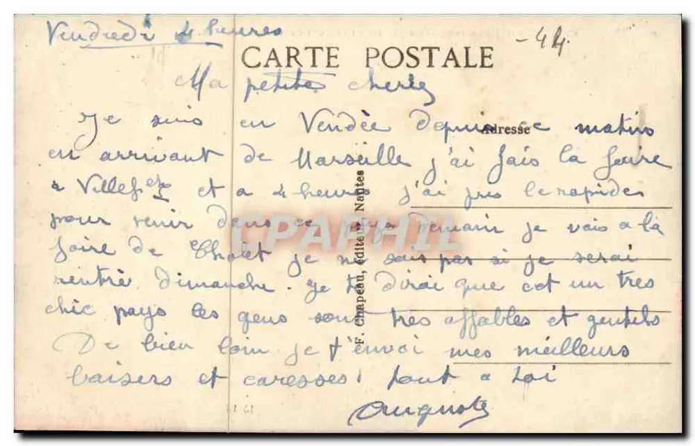 Clisson (Loire-Inf.) — La Trinité und die Brücke von Ville über die Sèvre - Rückseite