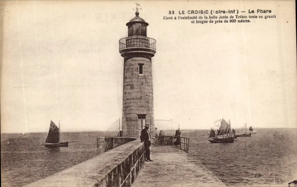 Le Croisic (Loire-Inf) — O Farol — F. Chapeau, editor Nantes - Frente