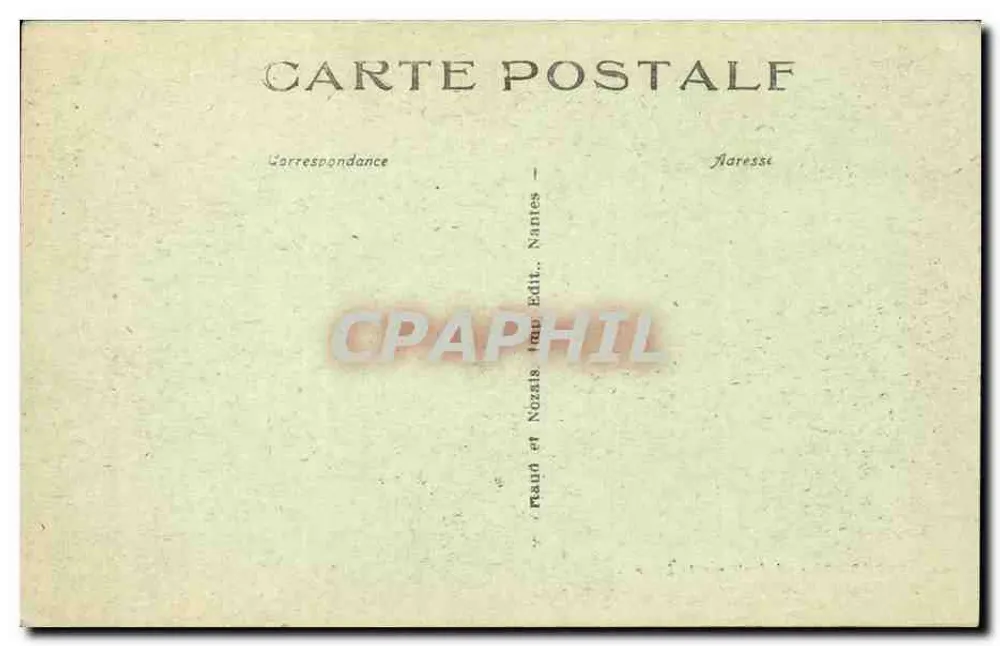 NANTES - Allgemeiner Blick über den Loir-Arm der Madeleine — Verpackungspapier, n°12 - Rückseite