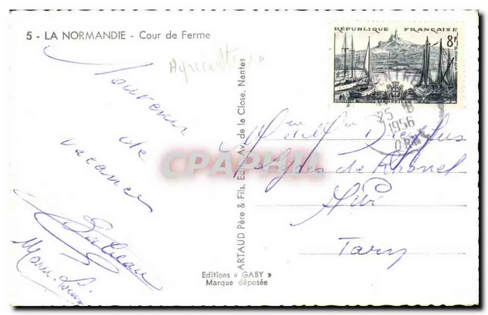 Cour de Ferme — La Normandie — Éditions Gaby - Verso