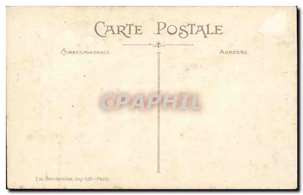 La Normandia — La Dentellière — serie 588, edita da Brochenoux - Verso