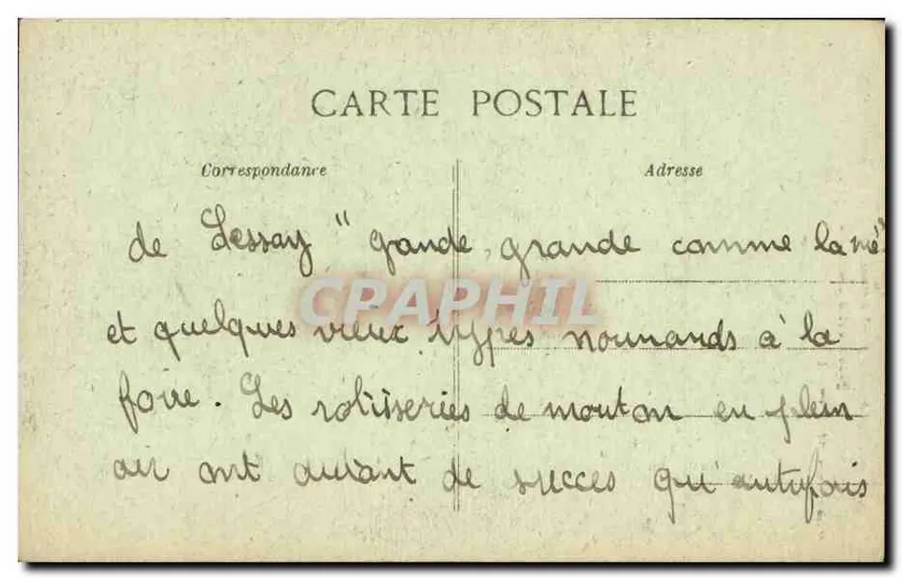 Ein lächelnder Mann auf dem Land — pittoreske Normandie — Le Goubey, Verlag St-Pierre-Eglise, Nr. 4079 - Rückseite
