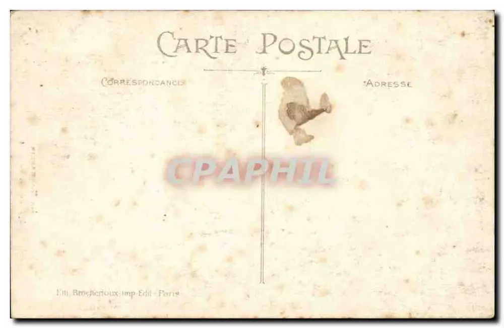La Normandie — Spinnerei am Spinnrad — Éd. Bauc - Rückseite