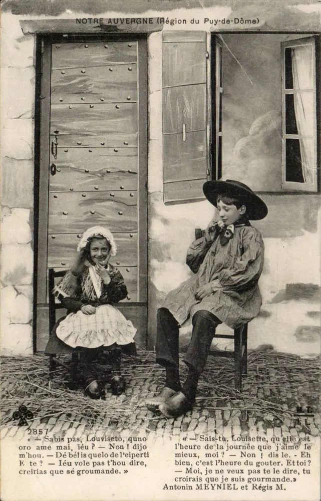 Unsere Auvergne (Region Puy-de-Dôme) — Kinder im traditionellen Kleid — Antonin MEYNIEL und Régis M. - Vorderseite