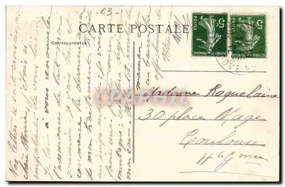Unsere Auvergne (Region Puy-de-Dôme) — Kinder im traditionellen Kleid — Antonin MEYNIEL und Régis M. - Rückseite