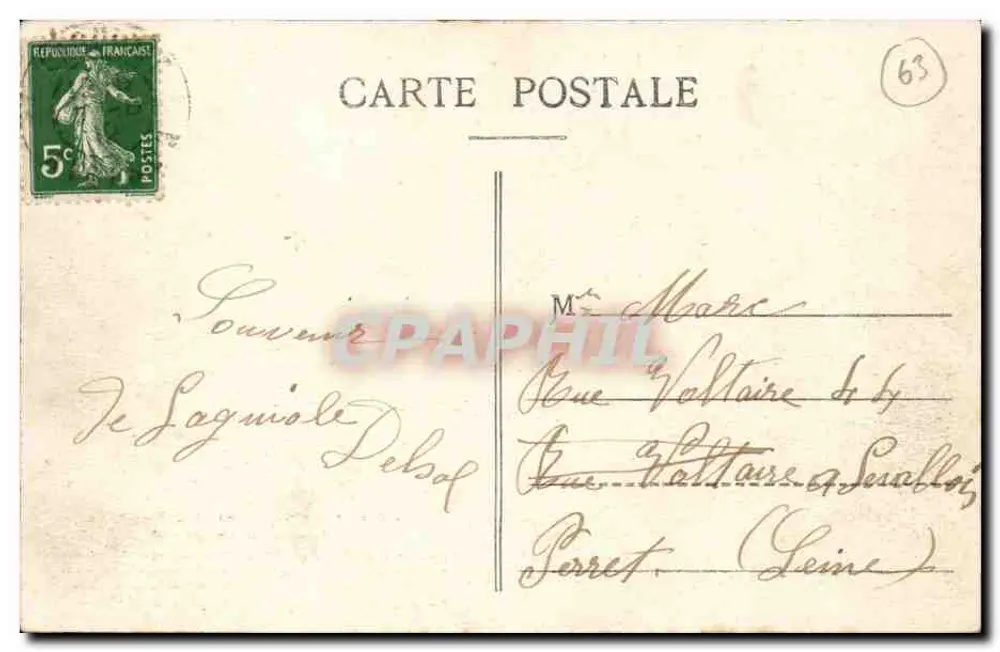 La Bourrée — Apresentação das Senhoras — Em Auvergne — 34 - Verso
