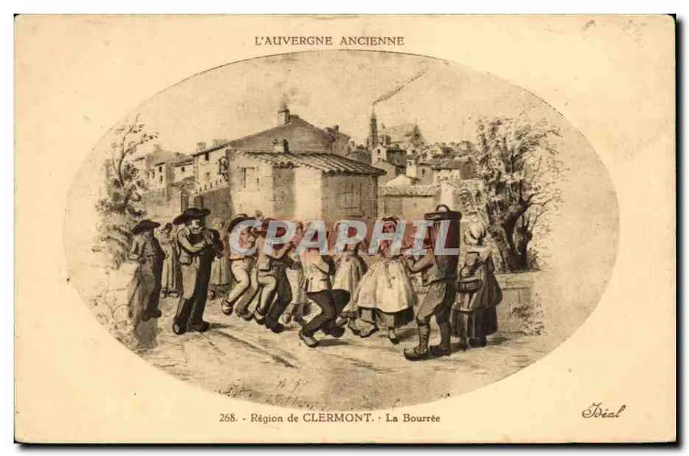 Die Bourrée — Region Clermont — Verlag Idéal, Nr. 268 - Vorderseite