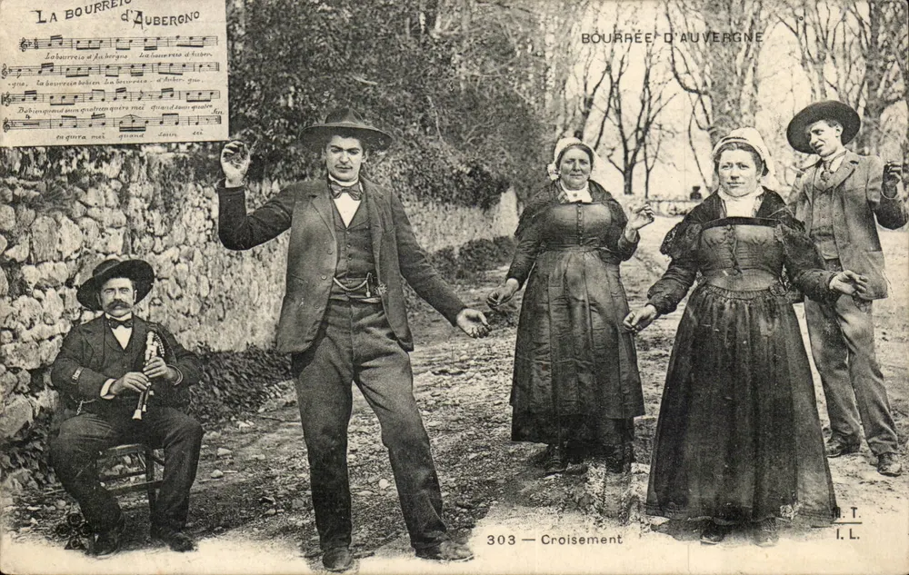 Bourrée d'Auvergne — dança tradicional — Croisement, n°303 - Frente