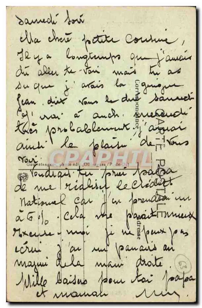 Deux personnes en Auvergne — scène de village — éditeur Gouetanques, photo-éd. (P.-de-D.) - Rückseite