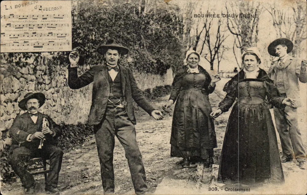 Bourrée de Auvergne — Dança folclórica — Croisement, n°308 - Frente