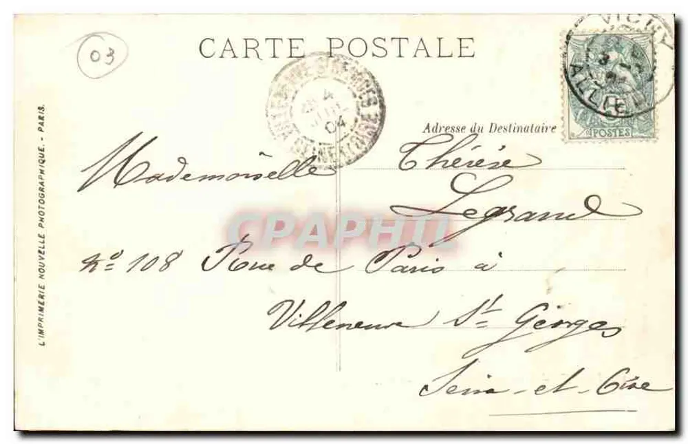 Vichy — Milchmaid der Bourbonnais — LL. - Rückseite