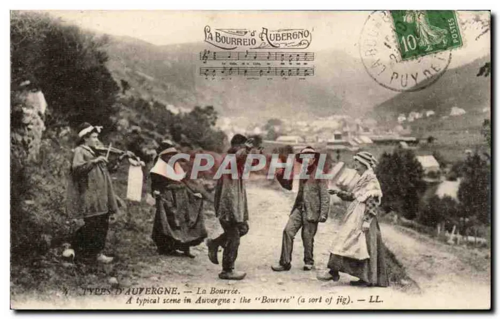 Tipos de Auvergne — A Dança da Bourrée — LL - Frente
