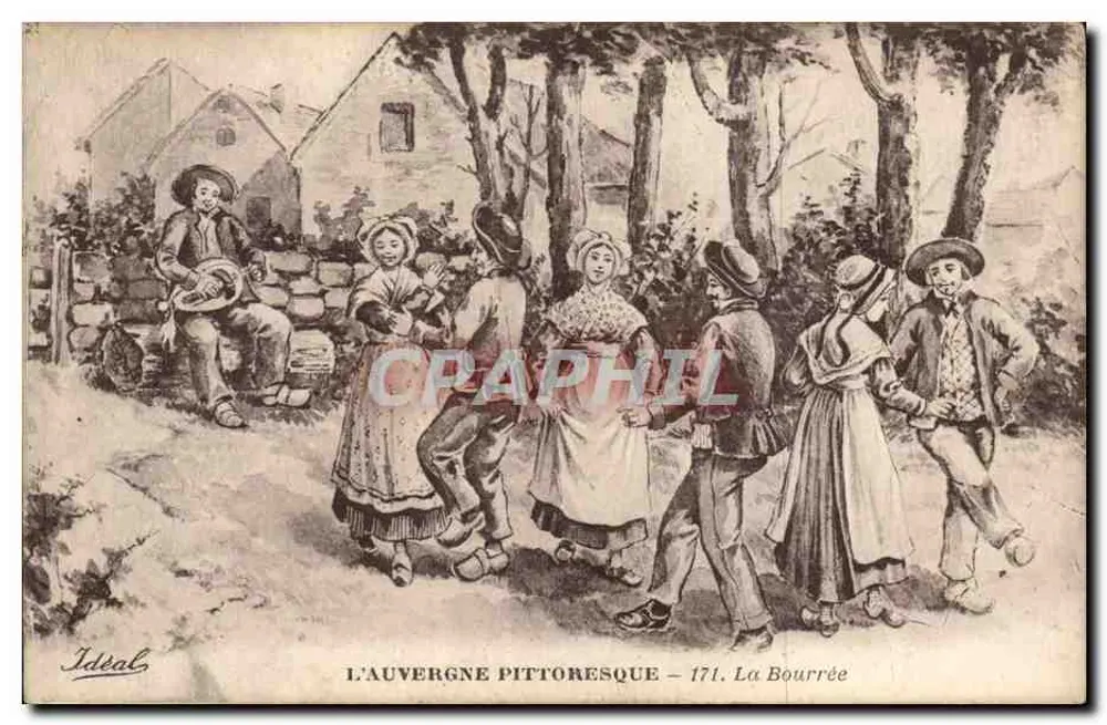 Het pittoreske Auvergne – 171. De Bourrée — Ideal - Voorkant