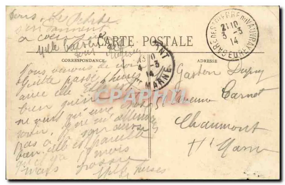 Pittoreske Normandie — Fischerszene — Verlag nicht sichtbar - Rückseite