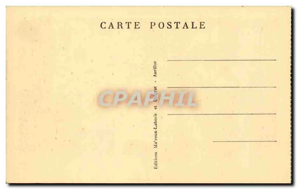 A Bourrée — Em Auvergne — Éditions Maîtreux-Laborie et Delprat - Verso