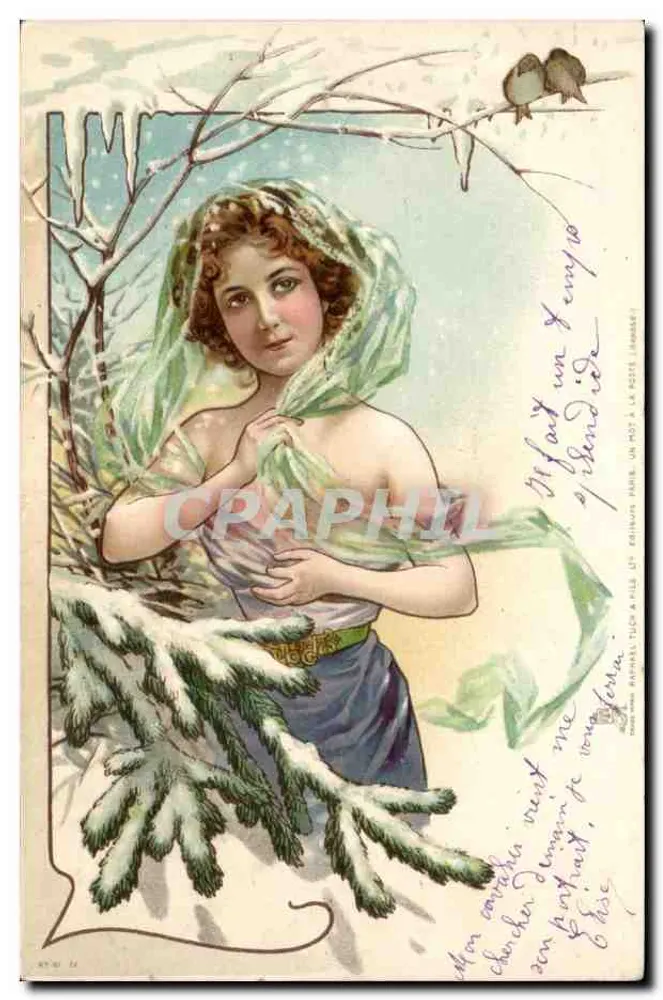 Junge Frau in der Schnee — Verlag Brigitte, n° 87.31 - Vorderseite