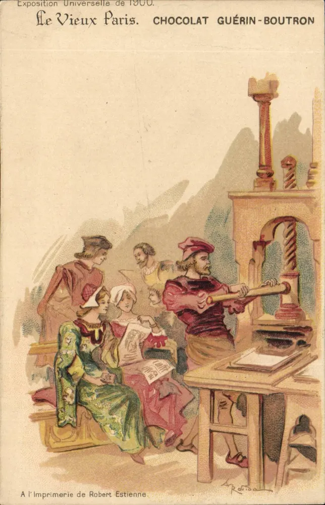 Alt-Paris — Weltausstellung 1900 — Chocolat Guérin-Boutron - Vorderseite