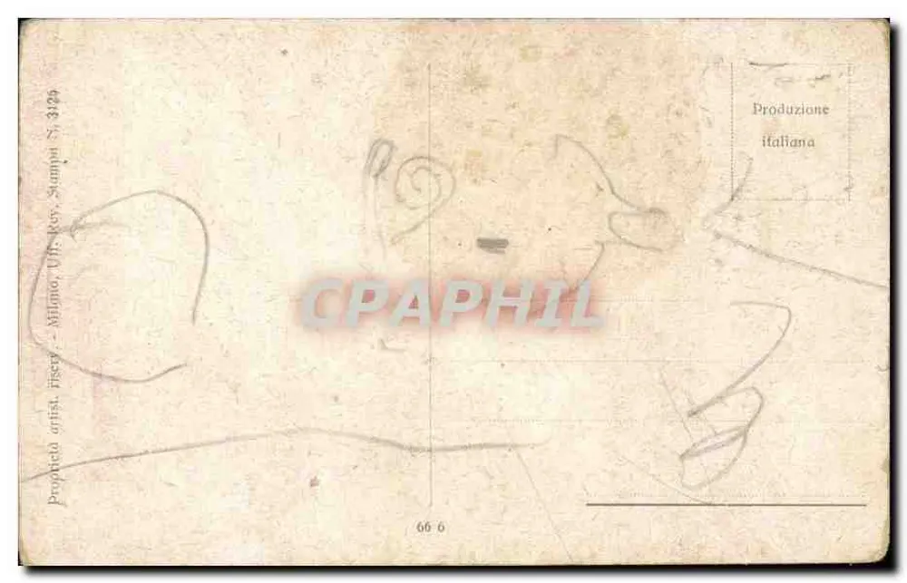 Mulher em vestido rosa — ilustração artística — Louis Ladayon - Verso
