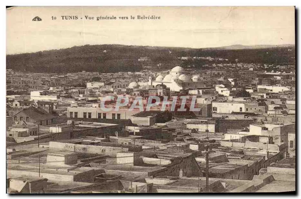 TUNIS - Allgemeiner Blick zum Belydère — n°10 - Vorderseite