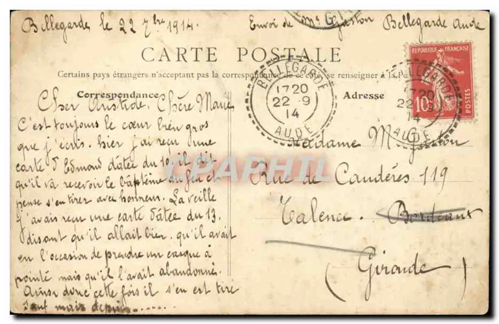 BIZERTE — Quartel dos Zouaves — Edit. Erabte Orosdi Back - Verso