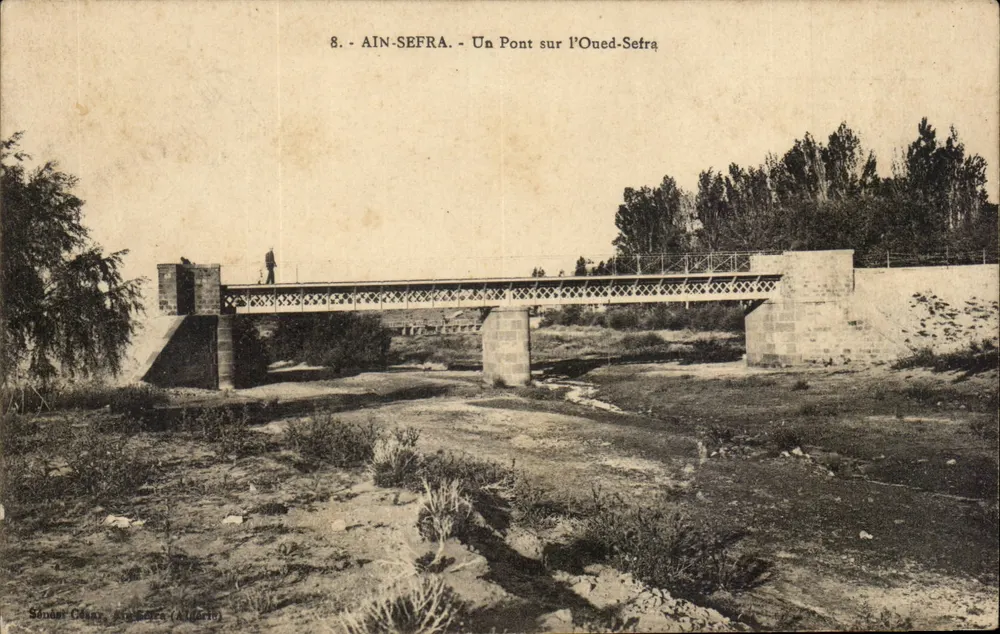 AIN-SEFRA — Eine Brücke über den Oned-Sefra — Sénanet Céraz, Algerien - Vorderseite