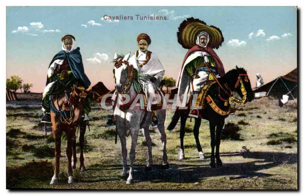 Cavaliers Tunisienses — Tunísia — editor desconhecido, número de série não visível - Frente