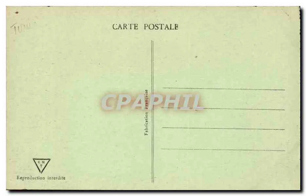 Tunis - Belvédère - Ein Eckbereich des Parks — Verlag E.M.T. Nr. 515 - Rückseite