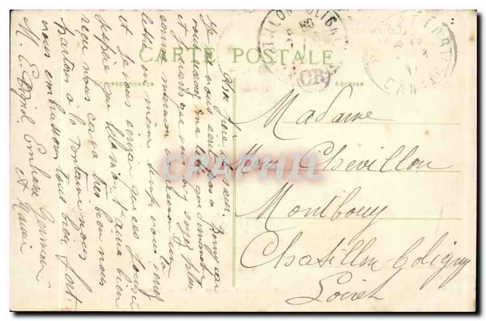 Cantal - Chaudes-Aigues - Ruinen der römischen Bäder — M.T. — L'Auvergne - Rückseite