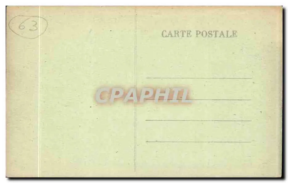Os Curvas na Costa de LANEAU — L'Auvergne — editor L'Auvergne, n° 911 - Verso