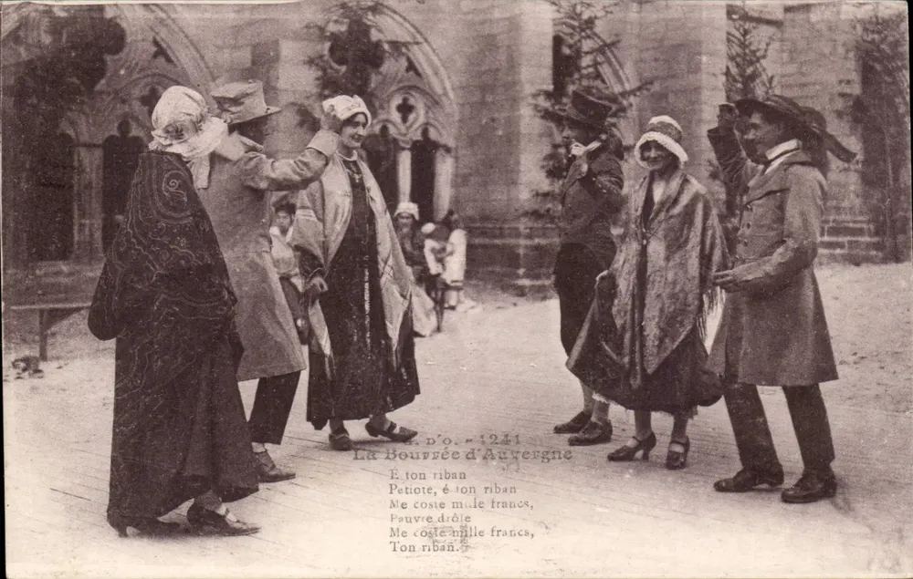 A Bourrée d'Auvergne — Éditeur D'O. n°1241 - Frente