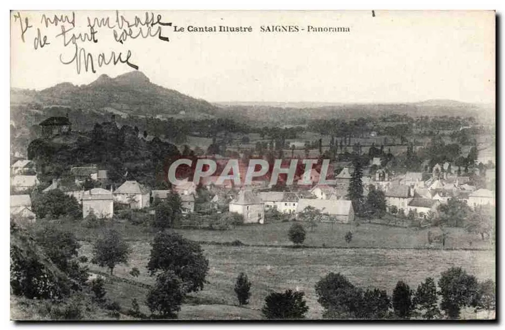 Saignes - Panorama — Le Cantal Illustré, numer serii nie widoczny - Awers