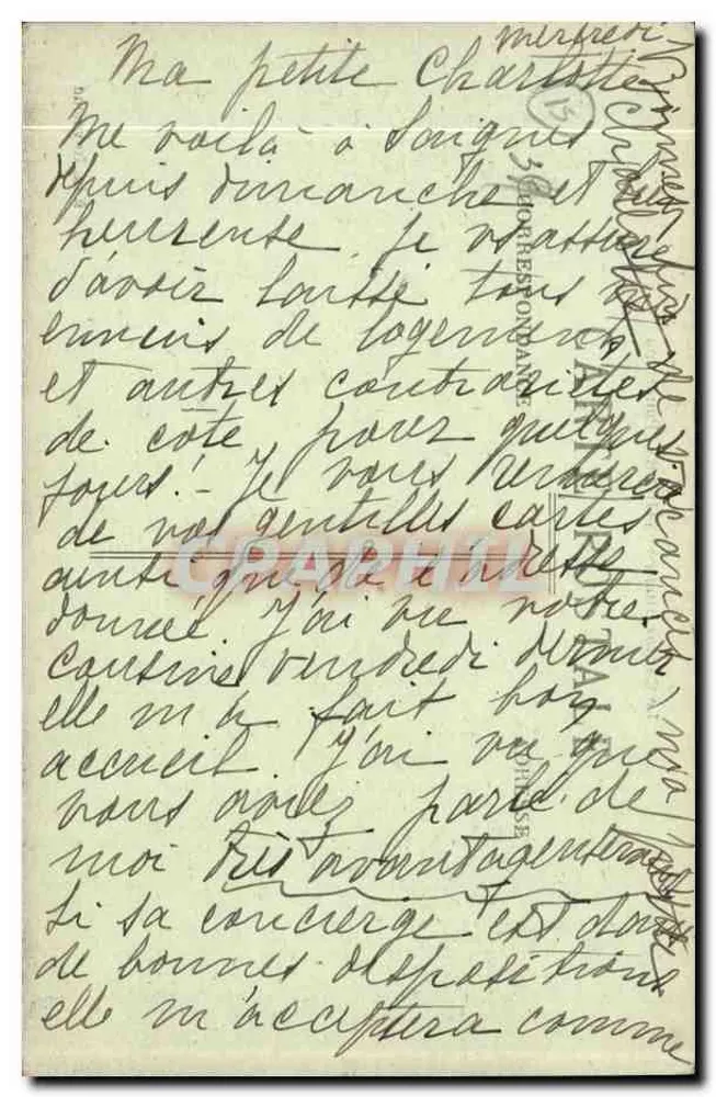 Saignes - Panorama — Le Cantal Illustré, numer serii nie widoczny - Rewers