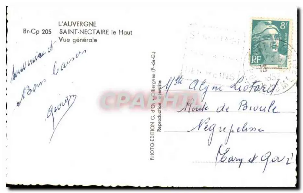 Saint-Nectaire le Haut — Vista geral — Edição G. d'O. (P.-de-D.J.) - Verso