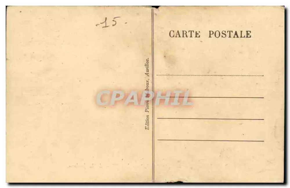 Aurillac — Die Ufer der Jordane, vom Bourbon-Brücke aus — B. 5. Auvergne - Rückseite