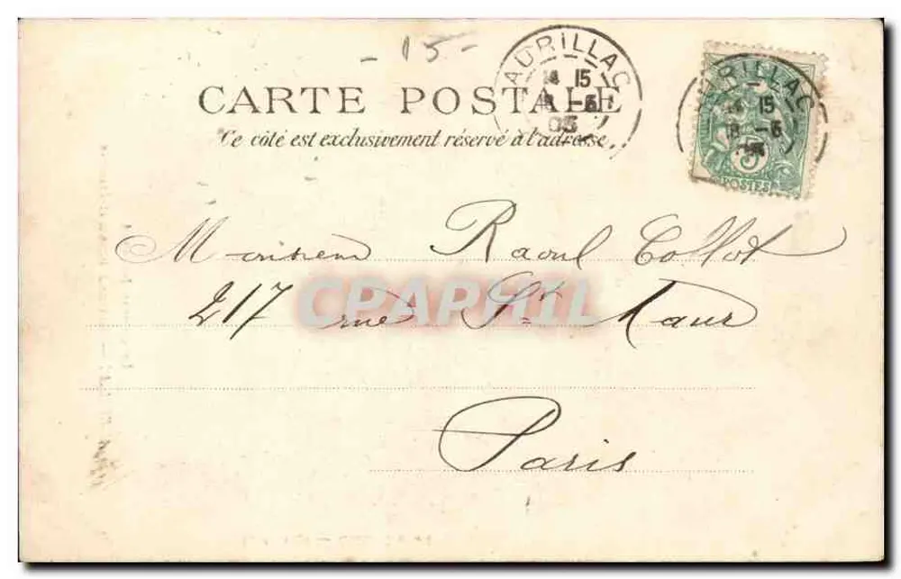 Aurillac — Castelo de Saint-Étienne — Le Cantal Illustré - Verso
