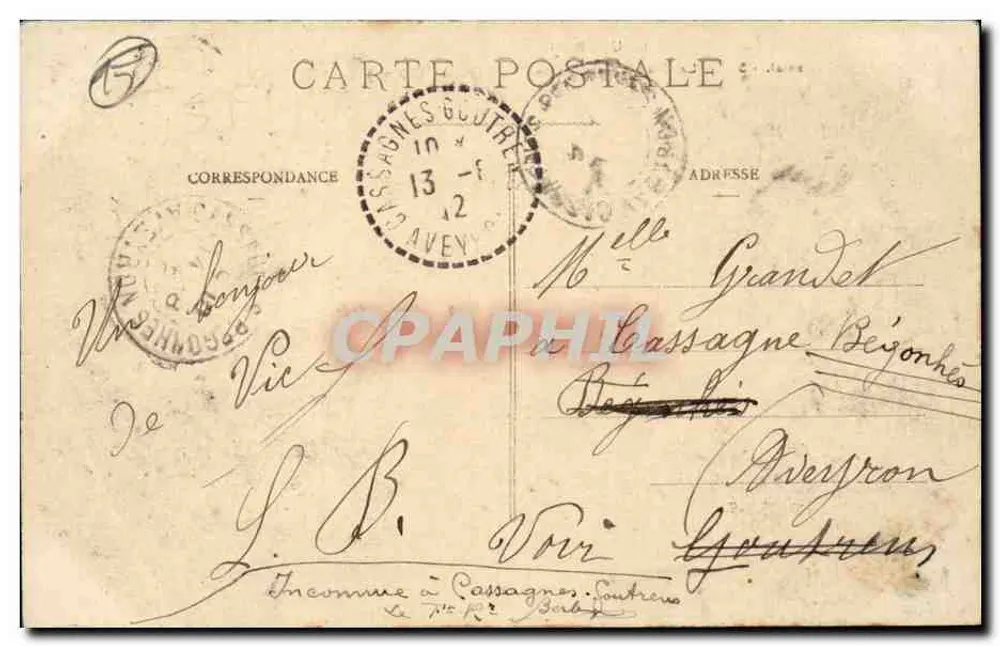 A Grande Cachoeira de Falhitoux — Cantal, 592 — editor L'Auvergne - Verso